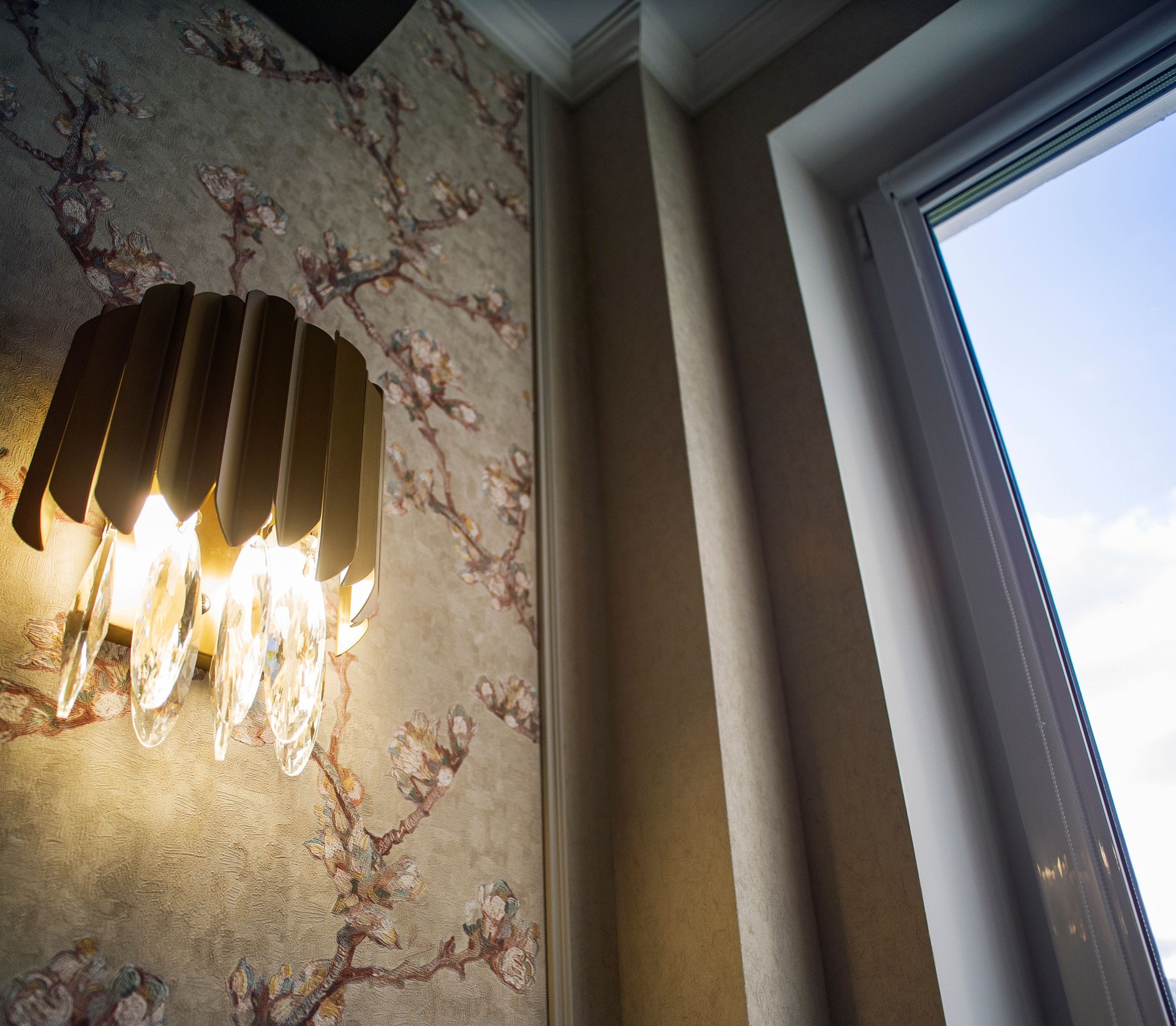 lamp next to the window